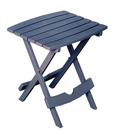 Adams Manufacturing 8500-94-3901 Plastic Quik-Fold Side Table, Bluestone