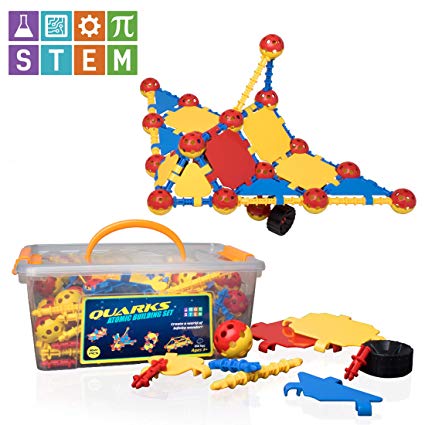 USA Toyz STEM Toys for Boys and Girls – 160pc QUARKS Engineering and Construction Toys, Building Educational Toys with Multilink Spheres for Kids