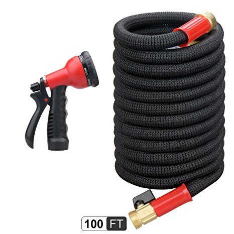 DUSICHIN DUC-100 Expandable Garden Hose, High Pressure Water Sprayer Nozzle(100 feet)