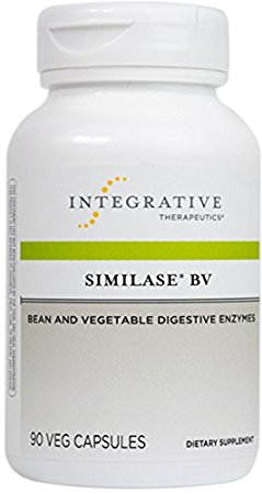 Integrative Therapeutics - Similase BV - Physician Developed Alpha-Galactosidase Digestive Enzymes to Digest Beans and Vegetables - Sensitive Stomachs - 90 Vegetable Capsules