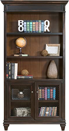 Martin Furniture Hartford Library Bookcase, Brown - Fully Assembled