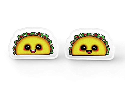 Tiny Kawaii Taco Earrings - Cute Foodie Gift