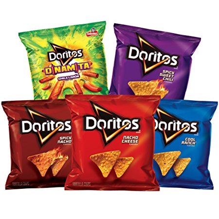 Doritos Flavored Tortilla Chip Variety Pack, 40 Count