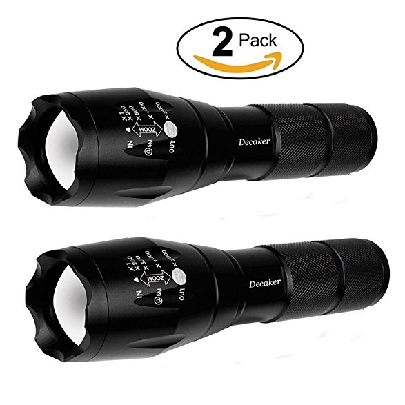 2Pcs Military Grade 5 Mode CREE XML T6 3000 Lumens Tactical Led Waterproof Flashlight - Get 2 for Only $19.95