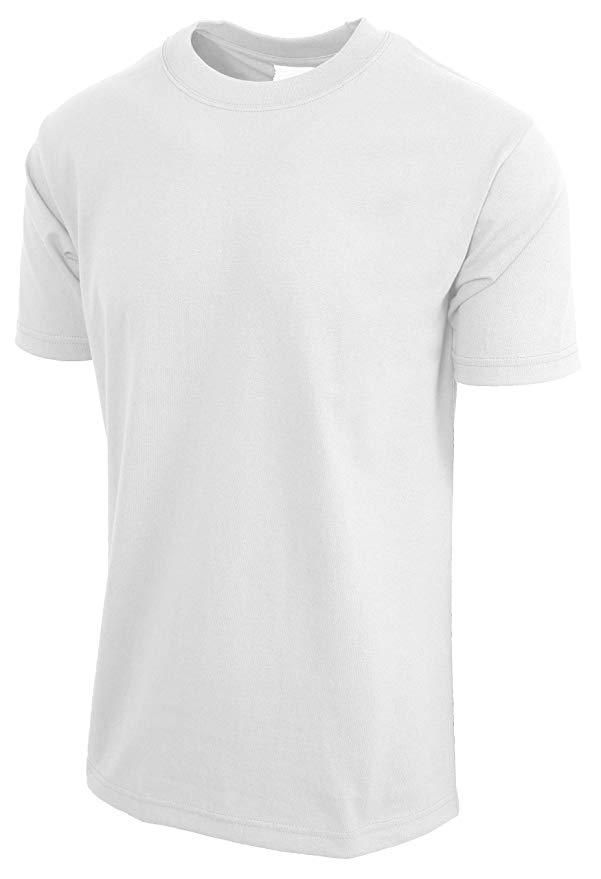 Hat and Beyond KS Mens Super Max Heavyweight Cotton T Shirt Solid Short Sleeve Tee S-5XL