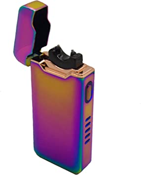 Big “Flame Plasma Arc Lighter Game Changer USB Rechargeable Electric Lighter (Colorful)