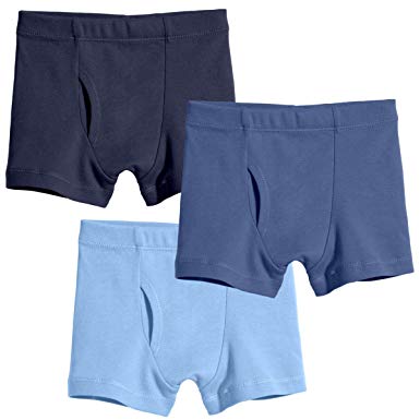 City Threads Boys' Boxer Briefs 3 Pack Underwear in 100% Organic Cotton Made in USA