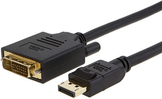 DisplayPort to DVI Cable 10ft, CableCreation Gold Plated DP to DVI Cable with Built in IC Chipset, 3M / Black