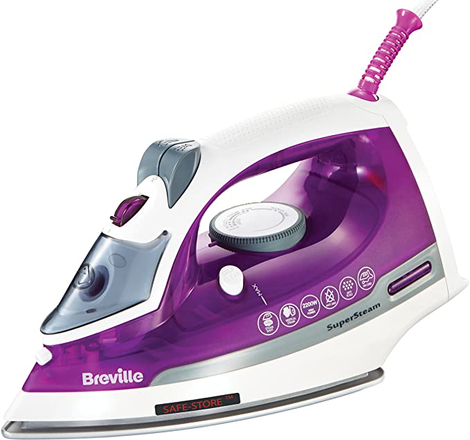 Breville VIN383 Super Steam Iron, 2200 W, Purple