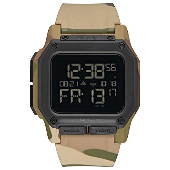 Nixon Men's Regulus Watch, 46mm, Camo, One Size