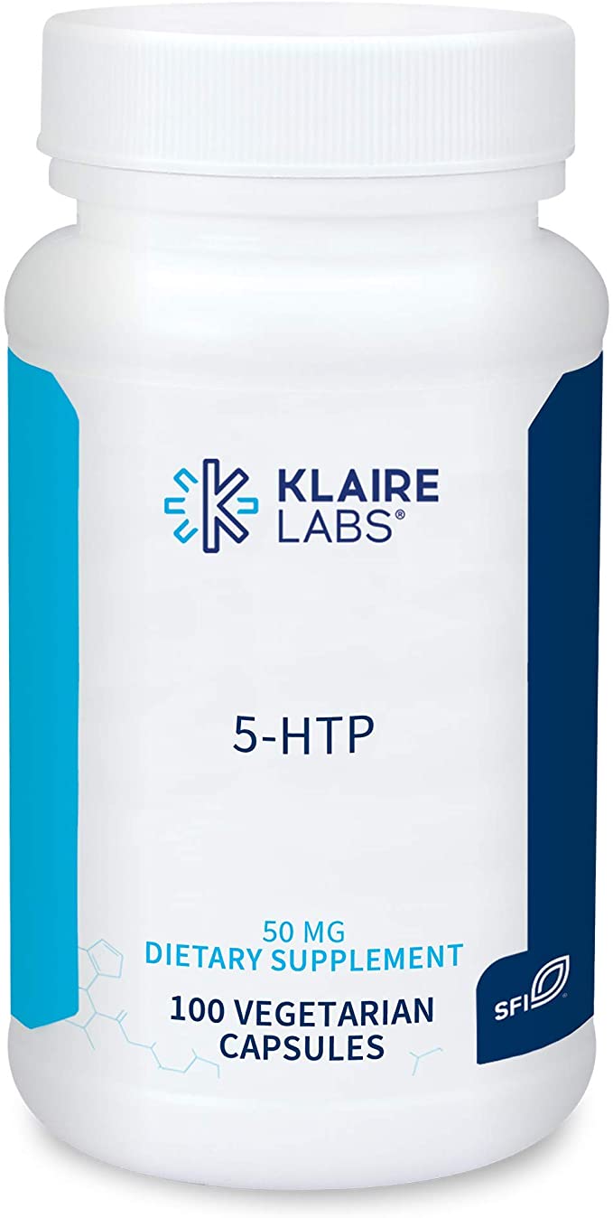 Klaire Labs 5-HTP 50 mg - Hypoallergenic 5-HTP from Griffonia Seed Extract (5-HTP) - Hydroxytryptophan Serotonin Support Supplement to Promote Sleep & Mood (100 Capsules)