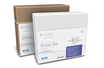 Serta iComfort Sheet Set, King, Mocha Solid