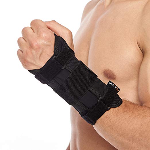 BraceUP Deluxe Wrist Stabilizer Support Brace with Aluminum Splint for Carpal Tunnel Arthritis
