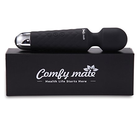 UPGRADED Powerful Wand Viberate Massager Best For Women, Woman, Female Toy & Couples Adult Items Toys- Discreetly Packaged (Black)