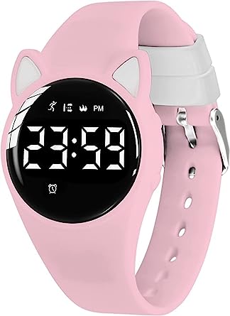 Kids Fitness Tracker Watch,Girls Digital Watch with Alarm/Stopwatch/Distance/Calories/Steps Counter, No App Activity Tracker Watches for Kids Teens Gift for Girls Boys