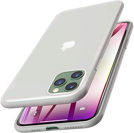 TOZO for iPhone 11 Pro Max Case 6.5 Inch (2019) Liquid Silicone Gel Rubber Shockproof Shell Ultra-Thin [Slim Fit] Soft 4 Side Full Protection Cover for iPhone 11 Pro Max (Semitransparent White)