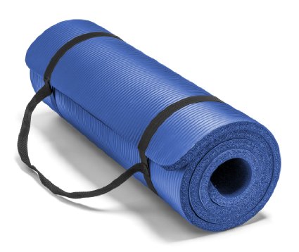 Spoga Premium 58-Inch Extra Thick 71-Inch Long High Density Exercise Yoga Mat with Comfort Foam and Carrying Straps