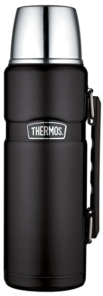 Thermos Stainless King Flask - 1.2 L, Matt Black