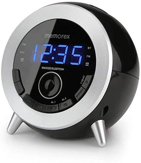 Memorex Bluetooth Clock Radio with USB Charging