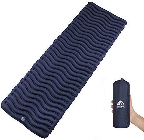 Unigear Ultralight Inflatable Sleeping Pad, Compact Air Camping Mat for Backpacking, Hiking and Traveling