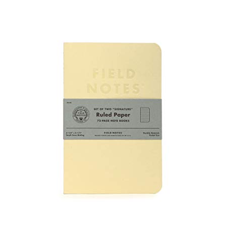 Field Notes Signature Ruled Note Books, 2-Pack (4.25x6.5-Inch)
