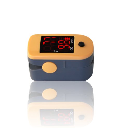 ChoiceMMed Fingertip Pulse Oximeter with Free Carrying Case,Landyard and Batteries