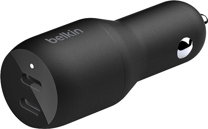 Belkin CCB002btBK Dual Port car Charger, Black