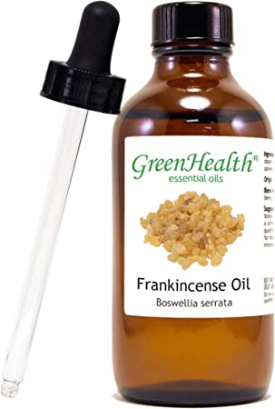 Frankincense Essential Oil 4 fl oz (118 ml) Glass Bottle w/Glass Dropper – 100% Pure Essential Oil