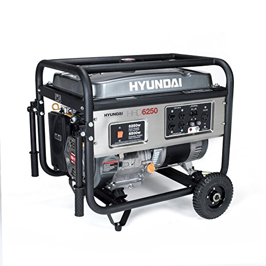 Hyundai HHD6250 6250-Watt 4-Stroke Portable Heavy Duty Generator