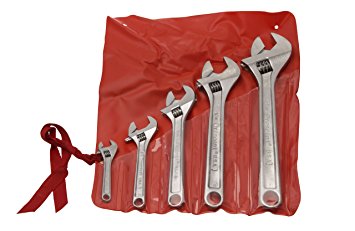 Crescent AC5 Adjustable Wrench Set Plated Finish in 4, 6, 8, 10 and 12-Inch