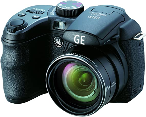 GE Power Pro X500-BK 16 MP with 15 x Optical Zoom Digital Camera, Black (OLD MODEL)