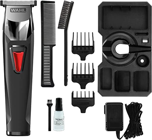 WAHL,Multicolor T Pro Rechargeable Afro Hair Trimmes, Shaver, Beard Trimmers for Men, Stubble Trimming, Male Grooming Set, Male Body Grooming, Detachable and Rinesable