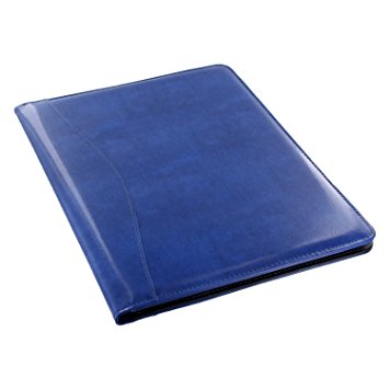 Royce Leather Shiny Leather Writing Portfolio, Writing Pad, Presentation Fold...