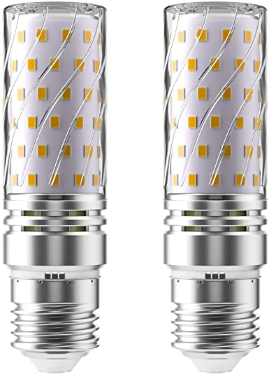 QNINE ES E27 LED Corn Bulb 12W, ES Corn LED Bulbs Warm White 3000K, 1350LM, Equivalent to 100W, E27 Screw Corn Bulb Pack of 2, Non-Dimmable [Energy Class A ]