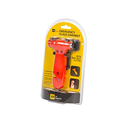 AA Emergency Car Windcsreen Hammer, with Seatbelt Cutter