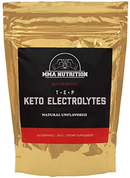 Keto Electrolyte Supplement Powder with Magnesium Potassium and Sodium to Help You Beat The Keto Flu - 100 Servings Unflavored - Boost Endurance and Reduce Fatigue - Replenish Electrolytes on Keto