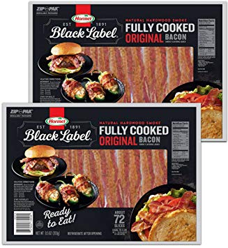 Hormel: Fully Cooked Bacon 72 Slices (2 Pack)