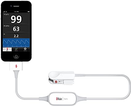 Masimo iSpO2 Pulse Oximeter (30 Pin Connector with Large Sensor for Apple iOS Device)