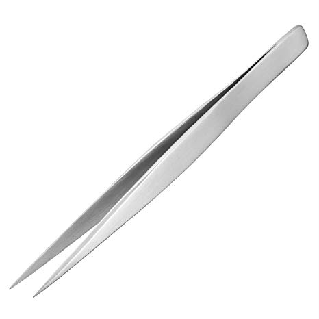 Fine Tipped Pointy (Pointed) Stainless Steel Tweezers. 150mm Long. Engineer pt-02