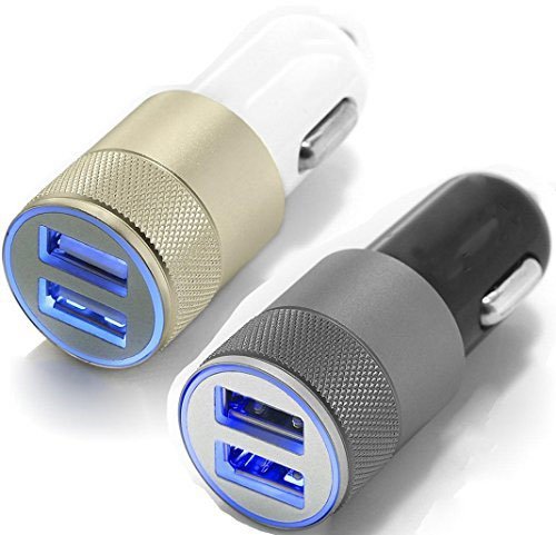 Ixir 12V-24V 2 Port 3.1 Dual USB Car Charger   Smart Iq Technology for Apple iPhone 4 5 6 6s Plus iPad & &roid Samsung Galaxy S6 Edge Note 5 4 3 2 - 2 Pcs
