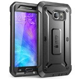 Galaxy S6 Case SUPCASE Full-body Rugged Holster Case with Built-in Screen Protector for Samsung Galaxy S6 2015 Release Unicorn Beetle PRO Series - Retail Package BlackBlack