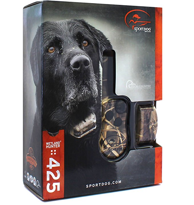 SportDog - SD-425 - Camo WetlandHunter for Large or Stubborn Dog Waterproof Shock Training Collar