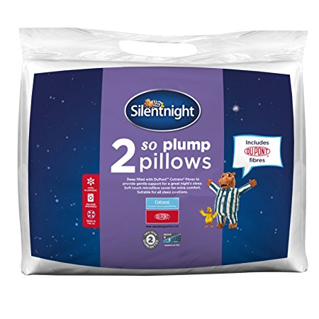 Silentnight So Plump Pillow - White, Pack of 2