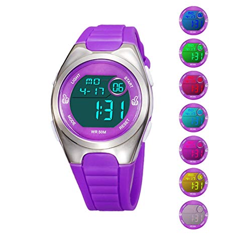 Kids Digital Sport Watch Outdoor Waterproof Watch with Alarm for Child Boy Girls Gift LED Kids Watch