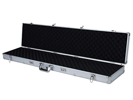 TMS 53" Long Aluminum Locking Rifle Gun Case Shotgun Storage Box Carry Case w/Keys