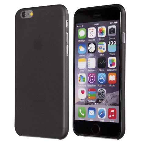 iPhone 6S Case Totallee the Scarf the Thinnest Cover for iPhone 6  6S Ultra Thin Light Slim Minimal Lightweight Black