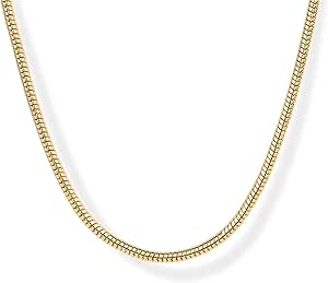 PAVOI 14K Chunky Snake Chain Necklace for Women | Designer Inspired Necklace