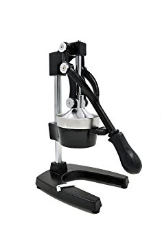 TruePower Commercial Manual Lever Press Citrus Juicer Heavy Cast Iron Steel Base and Stainless Steel Bowl