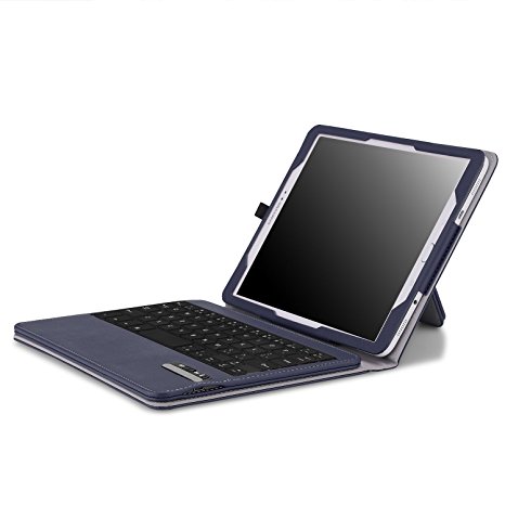 MoKo Samsung Galaxy Tab S2 9.7 Keyboard Case - Wireless Bluetooth Keyboard Cover Case for Samsung Galaxy Tab S2 9.7 (SM-T815) Android 5.0 2015 Version, INDIGO