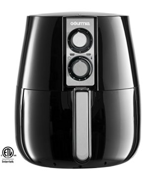 Gourmia GAF-400 Electric Multipurpose Classic Rapid Air Fryer with Dual Dial Timer & Temperature Controls, 10 Cup/4 Liter Capacity, 1230W, Black